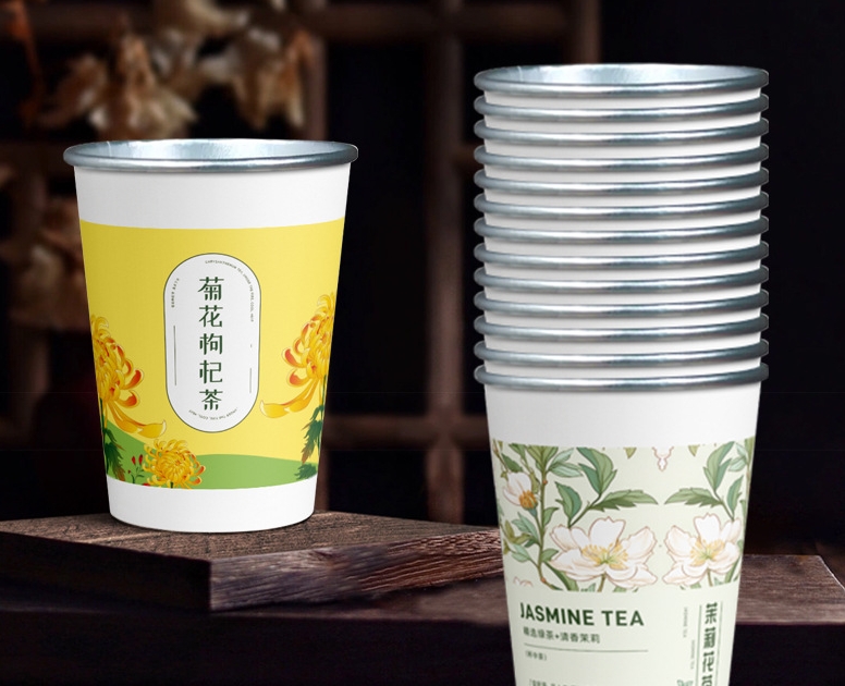 浙江底部带茶叶纸杯定做